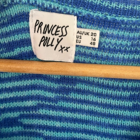 Princess Polly ELISH MINI DRESS BLUE Size 16 - Picture 5 of 13